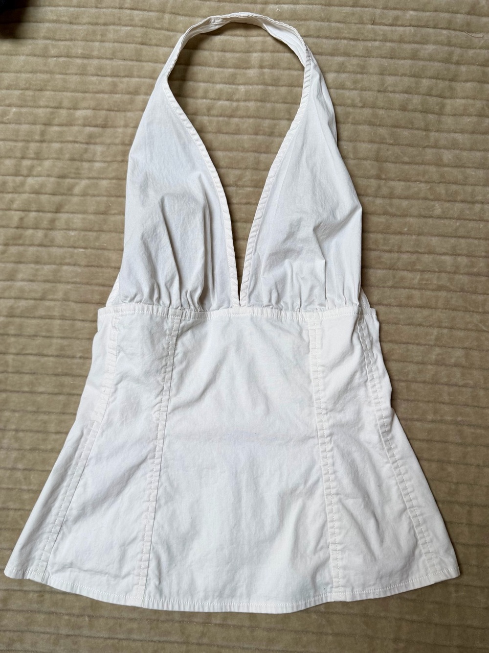 WeWoreWhat White Halter Neck Corset Top *LIKE NEW - Picture 4 of 6